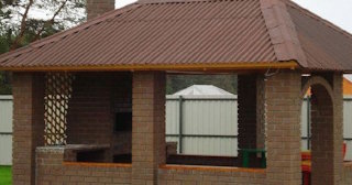 Беседка из кирпича под ключ в Братске цена от 3152 рублей - Строй-Брт